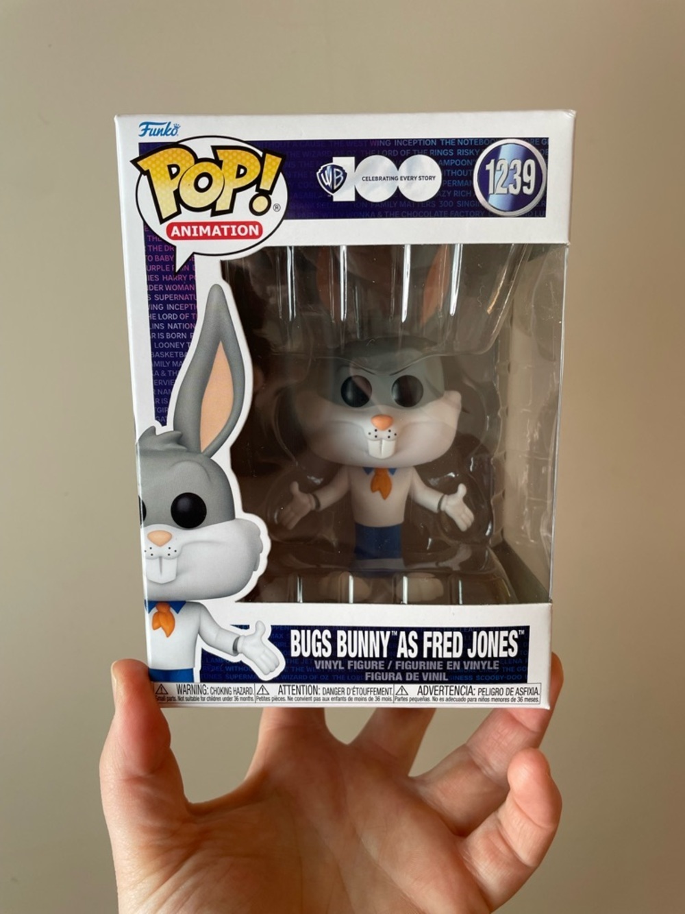 Funko Pop! Warner Bros. 100th Anniversary Bugs Bunny as Fred Jones #1239
